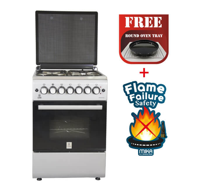 Standing Cooker, 58cm X 58cm, 3 + 1, Electric Oven, Half Inox