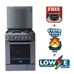 Standing Cooker, 60cm X 60cm, 3 + 1, Electric Oven, Half Inox